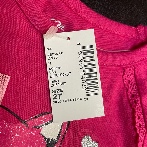 The Children’s Place Toddler Girl High Low Top Long Sleeve size 2T(#5501) - Picture 5 of 9